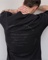Black "Lessons"  T-Shirt
