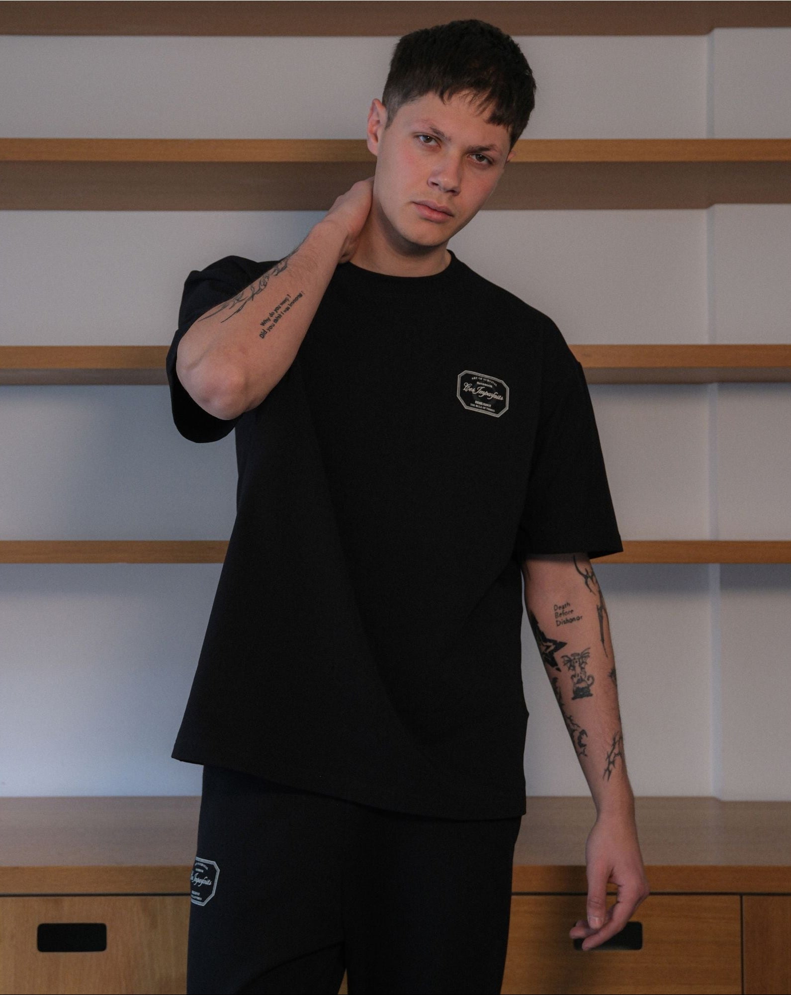 Black "Art Of Survival" T-Shirt