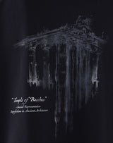 Black "Temple Of Bacchus"  T-Shirt