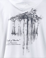 White "Temple of Bacchus" Hoodie