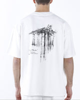 White "Temple Of Bacchus"  T-Shirt