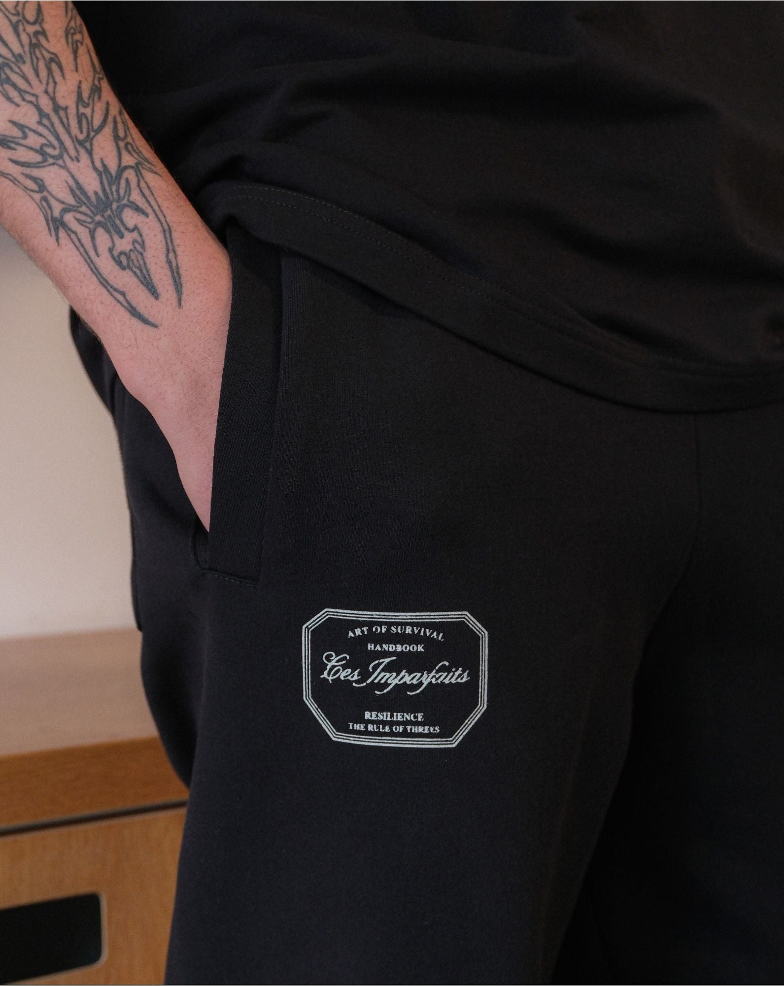 Black "Art of Survival"  Sweatpants