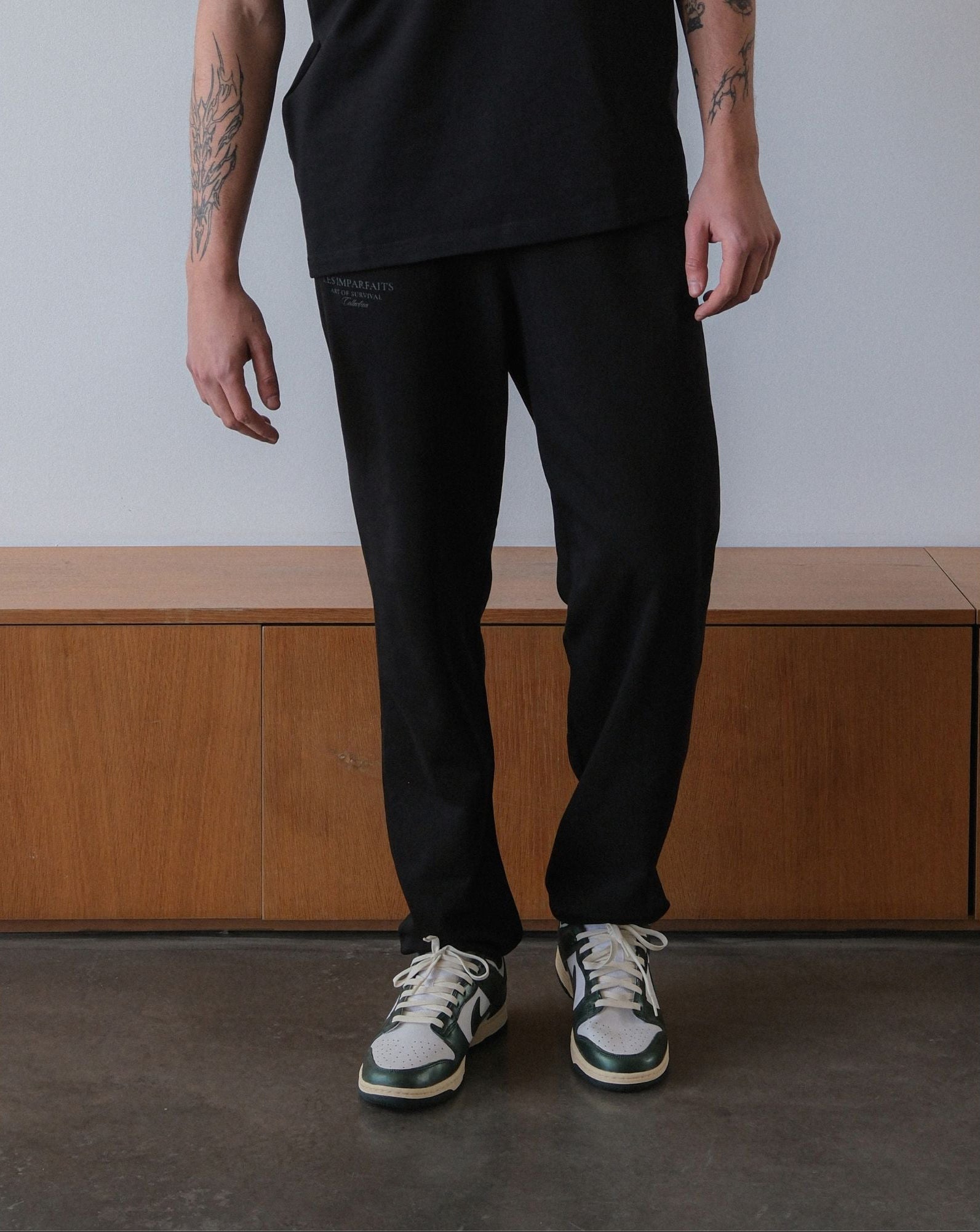 Black "Lessons"  Sweatpants